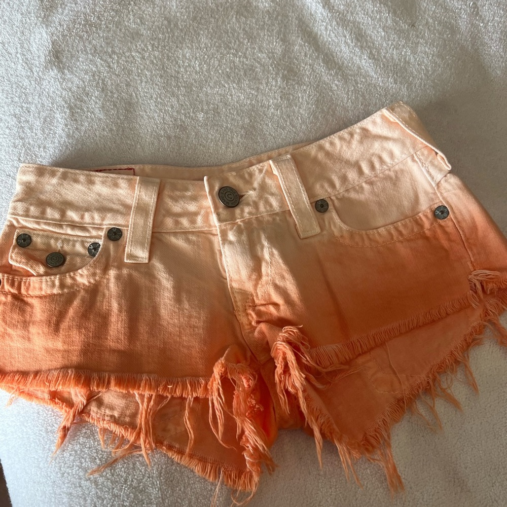 True religion cut off shorts